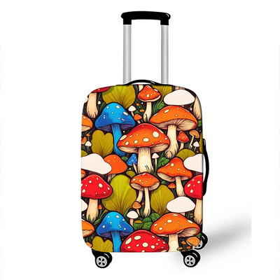 Fantázia gomba békanyomat csomagtartó fedél Utazási kiegészítők Elasztikus bőrönd védőhuzatok pormentes kocsitok burkolat