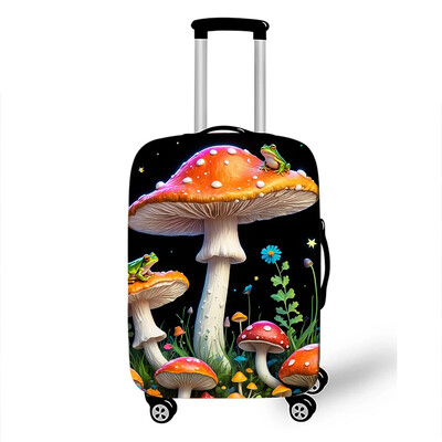 Fantázia gomba békanyomat csomagtartó fedél Utazási kiegészítők Elasztikus bőrönd védőhuzatok pormentes kocsitok burkolat