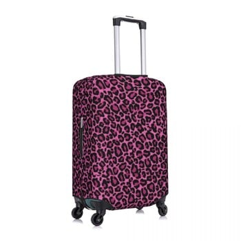 Κάλυμμα βαλίτσας Funky Leopard Print Ροζ μαύρες κηλίδες Print Flight Business Πρακτικό προστατευτικό αξεσουάρ αποσκευών