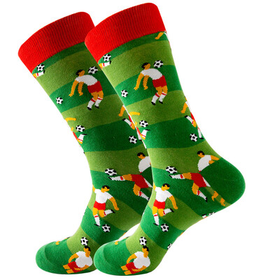 Șosete noi fericite pentru bărbați, femei, noutate, cu desene animate, din bumbac pieptănat, amuzanți, șosete lungi, groase, pentru bărbați, de mari dimensiuni, Harajuku