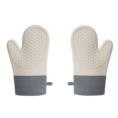 2 tk paksenenud silikoonkindad ahju soojusisolatsiooniga sõrmekindad toiduvalmistamiseks mikrolaineahjus libisemiskindla haardega potihoidja köögi küpsetustööriist
