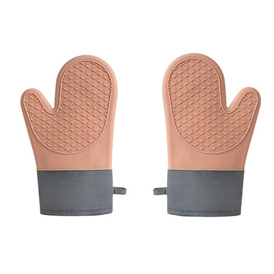 2 tk paksenenud silikoonkindad ahju soojusisolatsiooniga sõrmekindad toiduvalmistamiseks mikrolaineahjus libisemiskindla haardega potihoidja köögi küpsetustööriist