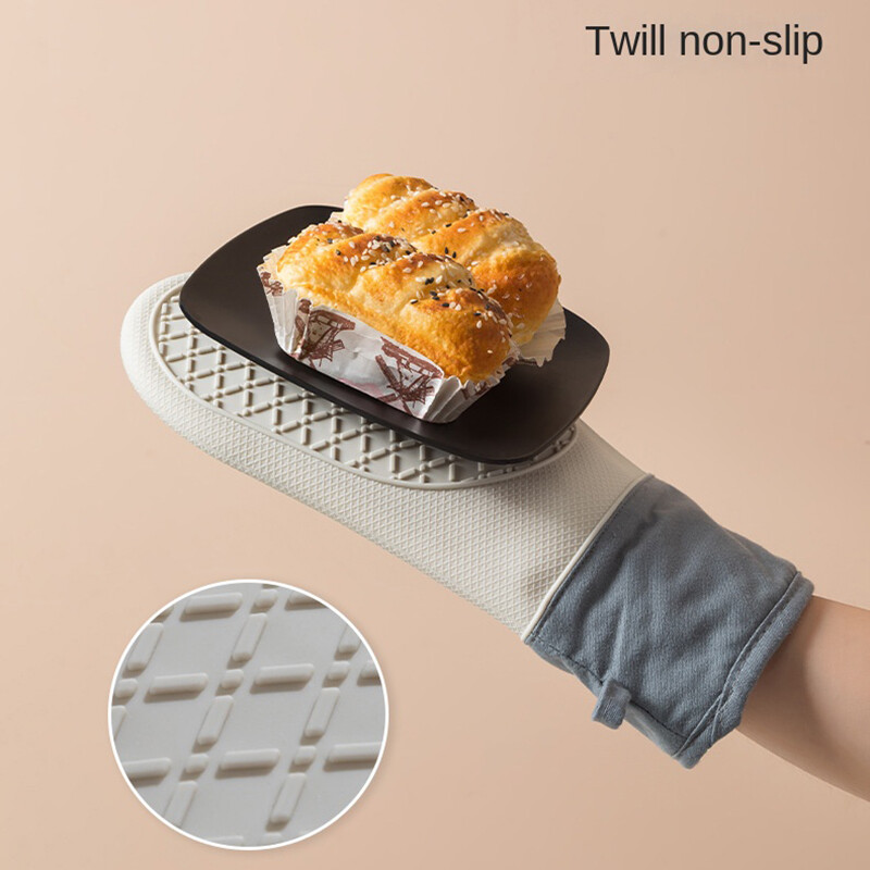 2 tk paksenenud silikoonkindad ahju soojusisolatsiooniga sõrmekindad toiduvalmistamiseks mikrolaineahjus libisemiskindla haardega potihoidja köögi küpsetustööriist