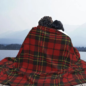 Royal Tartan Καρό Κουβέρτα Μαλακό Fleece Φθινοπωρινό Ζεστή υφή Gingham Throw Κουβέρτες για καναπέ Υπαίθριο κάλυμμα κρεβατιού