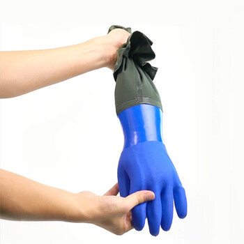 Κουζίνα Λαστιχένια Γάντια Long Aquatic Industry Gloves Long Gloves 70cm with Arm Guards Thickened Gloves Gardening Waterproof Gloves