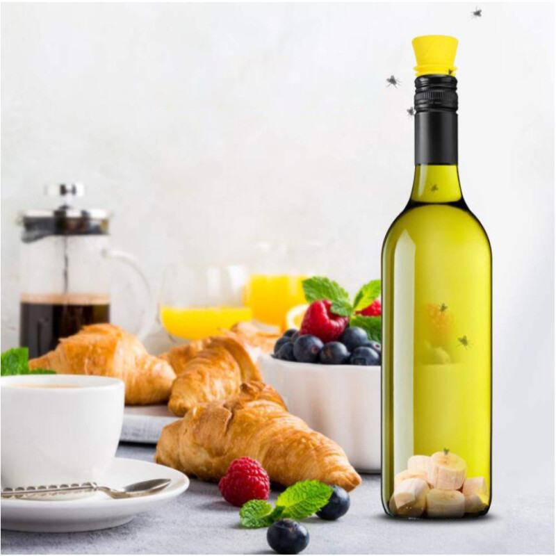 Capcană pentru Drosophila Flycatcher Captură Pâlnie Sticlă Sticlă de vin Sticlă Sticlă Materiale de curățare Plută Interior Exterior Pentru Bucătărie Acasă