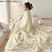 Luksuzna mekana deka od umjetnog krzna Fuzzy plišani pokrivač na krevetu Karirane deke i pokrivači za kauč za dnevni boravak spavaća soba