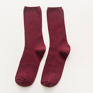 Cietie Sievietēm Zeķes Crew Vidējā caurule Kokvilna Balta Melna Gara Korejas Harajuku Brīvi Ziemas Rudens Krāsas Pamata Klasiskā Kvalitāte