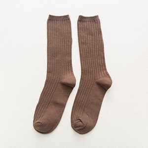 Cietie Sievietēm Zeķes Crew Vidējā caurule Kokvilna Balta Melna Gara Korejas Harajuku Brīvi Ziemas Rudens Krāsas Pamata Klasiskā Kvalitāte