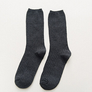 Cietie Sievietēm Zeķes Crew Vidējā caurule Kokvilna Balta Melna Gara Korejas Harajuku Brīvi Ziemas Rudens Krāsas Pamata Klasiskā Kvalitāte