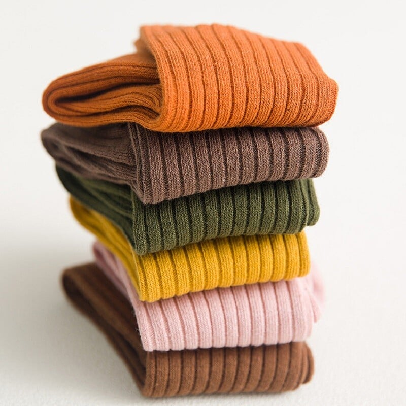 Kietos Moteriškos Kojinės Crew Vidurinis vamzdelis Medvilnė Balta Juoda Ilgas Korėjos Harajuku Laisvos Žiemos Rudens Spalvos Pagrindinė klasikinė kokybė