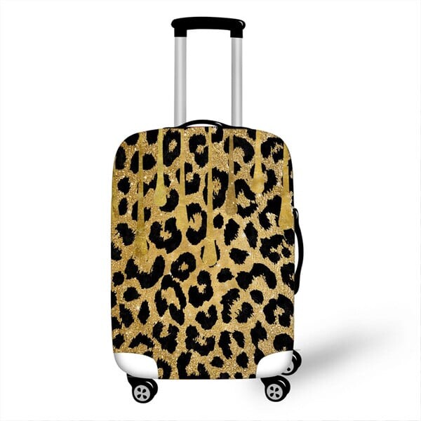 Slatka krava Zebra Leopard Print Navlaka za prtljagu za putovanja Anti-prašina Navlake za kolica Elastični Zaštitni navlake za kofere