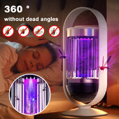 Lampă pentru ucigarea țânțarilor, reîncărcabilă prin USB, capcană electrică pentru muște, insectă, pentru ucigaș, în aer liber, lampă anti țânțari