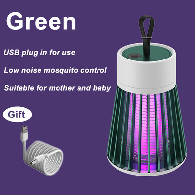 Lampă pentru ucigarea țânțarilor, reîncărcabilă prin USB, capcană electrică pentru muște, insectă, pentru ucigaș, în aer liber, lampă anti țânțari