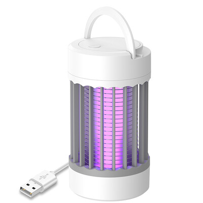Lampă pentru ucigarea țânțarilor, reîncărcabilă prin USB, capcană electrică pentru muște, insectă, pentru ucigaș, în aer liber, lampă anti țânțari
