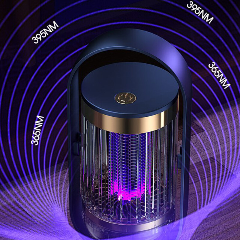 Lampă pentru ucigarea țânțarilor, reîncărcabilă prin USB, capcană electrică pentru muște, insectă, pentru ucigaș, în aer liber, lampă anti țânțari