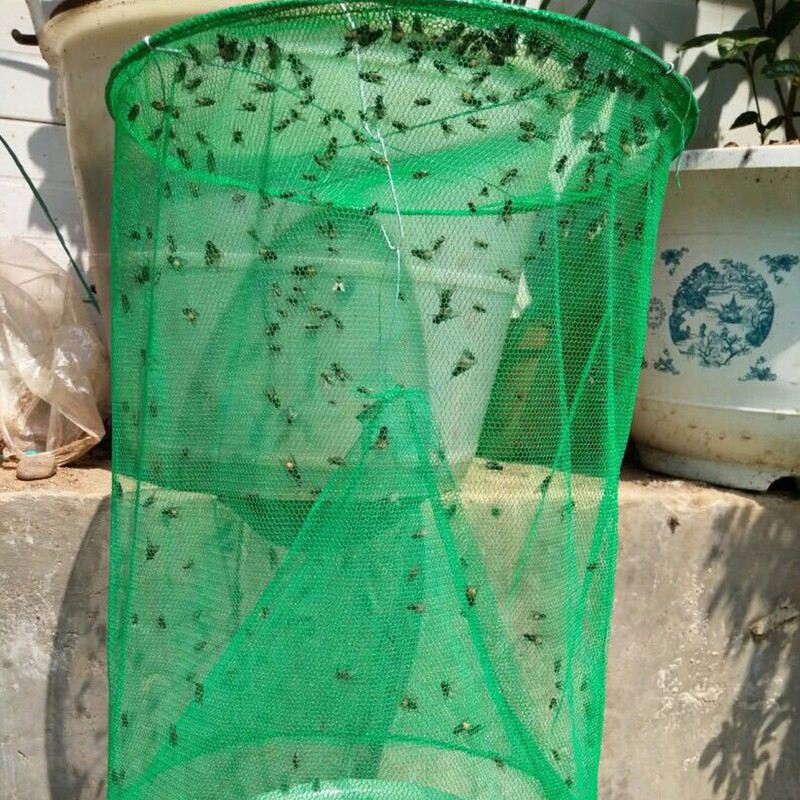 Καταπολέμηση παρασίτων κήπου Fly Catcher Επαναχρησιμοποιήσιμο Κρεμαστό Fly Catcher Fly Killer Traps Cage Net Fly Catcher Garden Hanging Bird Catcher