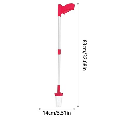 Folding Spider Catcher Long Handle Cockroach Grabber Humane Friendly Spider Trap Tool Pick Up Tool Family Trap Tool for Home