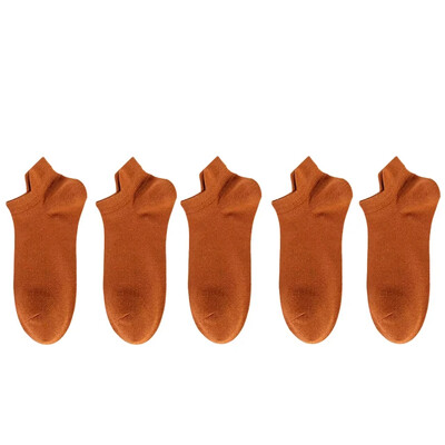 5 pár/tételes zokni női alkalmi, légáteresztő fehér bokazokni nyári mélyen kivágott pamut vékony, rövid, nem látható elasztikus Sox kalcetinek