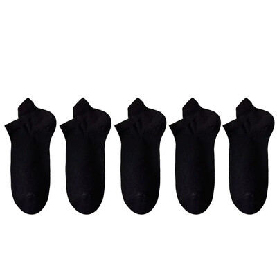 5 pár/tételes zokni női alkalmi, légáteresztő fehér bokazokni nyári mélyen kivágott pamut vékony, rövid, nem látható elasztikus Sox kalcetinek