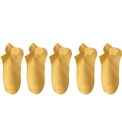 5 pár/tételes zokni női alkalmi, légáteresztő fehér bokazokni nyári mélyen kivágott pamut vékony, rövid, nem látható elasztikus Sox kalcetinek