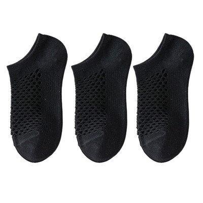 3 ζεύγη Γυναικείες κάλτσες Διχτυωτές που αναπνέουν Casual Μόδα κάλτσες στον αστράγαλο Άνετες Υψηλής ποιότητας καλοκαιρινές λεπτές γυναικείες καλσετίνες Mujer