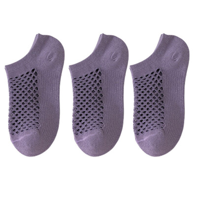 3 ζεύγη Γυναικείες κάλτσες Διχτυωτές που αναπνέουν Casual Μόδα κάλτσες στον αστράγαλο Άνετες Υψηλής ποιότητας καλοκαιρινές λεπτές γυναικείες καλσετίνες Mujer