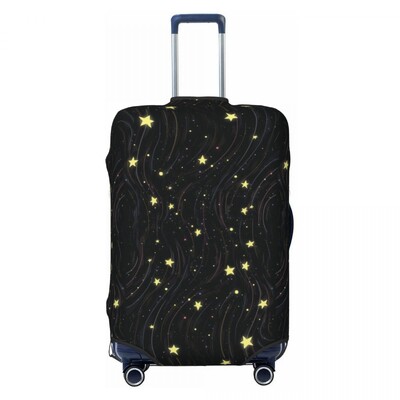 Galaxy Graffiti kryt na kufor s hviezdičkou a kreslenými postavičkami, elastický cestovný chránič, batožinové doplnky, sviatočné doplnky