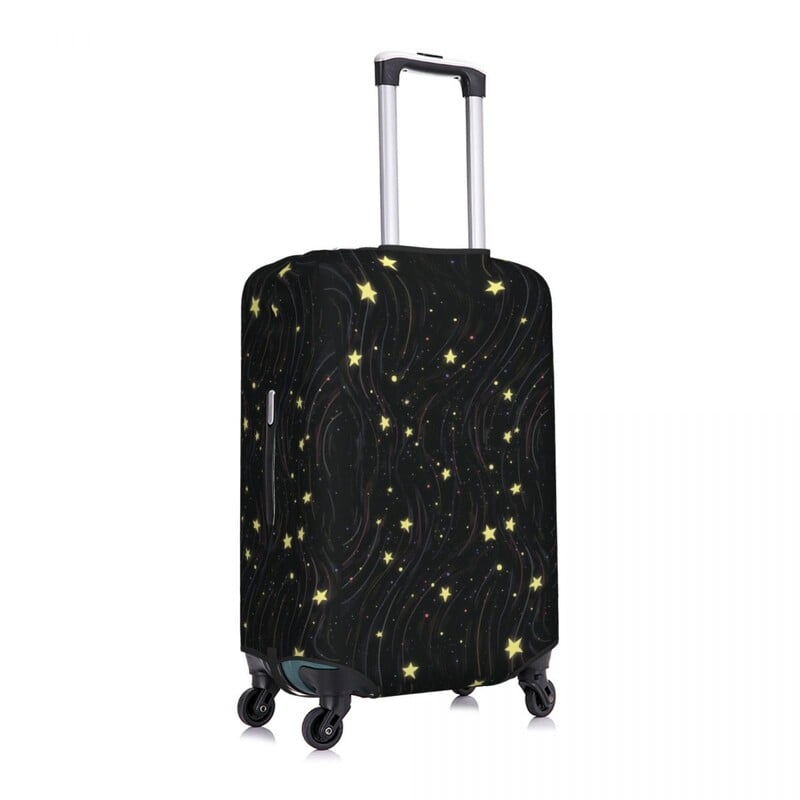 Galaxy Graffiti kryt na kufor s hviezdičkou a kreslenými postavičkami, elastický cestovný chránič, batožinové doplnky, sviatočné doplnky