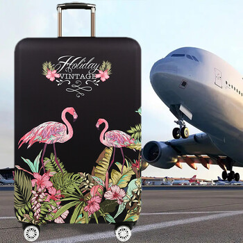 Flamingos Design Багаж Защитно покритие Капак за куфар за пътуване Еластични калъфи за прах за 18 до 32 инча Аксесоари за пътуване