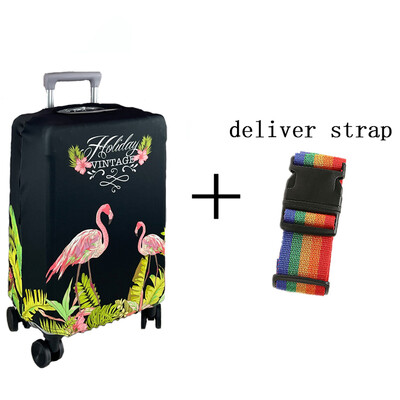 Husă de protecție pentru bagaje cu design Flamingos Husă pentru valiză de călătorie Cutii de praf elastice pentru accesorii de călătorie de 18 până la 32 inci