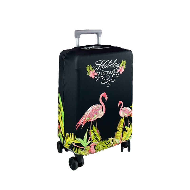 Husă de protecție pentru bagaje cu design Flamingos Husă pentru valiză de călătorie Cutii de praf elastice pentru accesorii de călătorie de 18 până la 32 inci