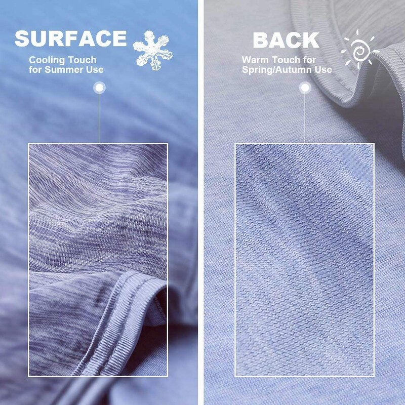 Nyári hűsítő takaró, könnyű vékony paplantakaró paplan, kétrétegű Q-Max 0,4 szálas hőelnyelő huzat a hideg takarók felett