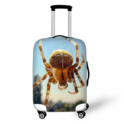 Kryt s pavúčovou potlačou na kufre, cestovné doplnky na batožinu pre mužov a ženy, vodotesný ochranný kryt na kufor