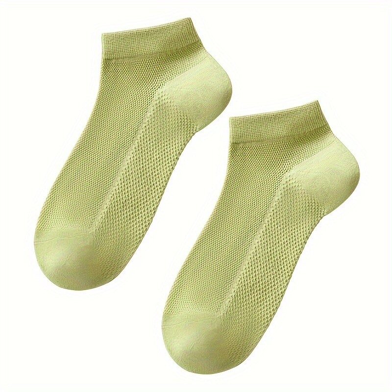 7 pari ljetnih jednobojnih mrežastih kratkih čarapa svježe korejske verzije ženskih kratkih čarapa u boji slatkiša makarona