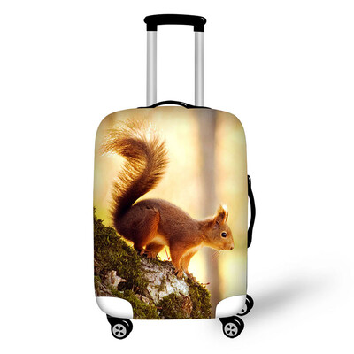 Lovely Animals Print Elasting Style Kelioniniai aksesuarai 18-30 colių lagaminui Mielas bagažo apsaugos dangtelis Madingi lagaminų užvalkalai