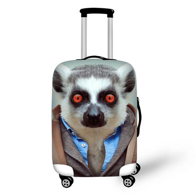 Lovely Animals Print Elasting Style Kelioniniai aksesuarai 18-30 colių lagaminui Mielas bagažo apsaugos dangtelis Madingi lagaminų užvalkalai