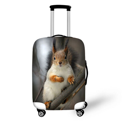 Lovely Animals Print Elasting Style Kelioniniai aksesuarai 18-30 colių lagaminui Mielas bagažo apsaugos dangtelis Madingi lagaminų užvalkalai