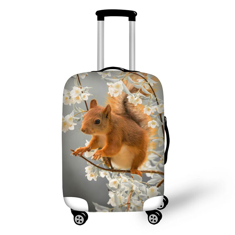 Lovely Animals Print Elasting Style Kelioniniai aksesuarai 18-30 colių lagaminui Mielas bagažo apsaugos dangtelis Madingi lagaminų užvalkalai