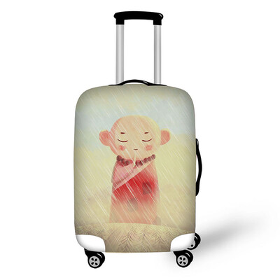 Kúra illusztrációk Nyomtatás Utazási poggyászvédő védő Bőröndhuzat Kocsitok Utazási poggyász porvédő 18-32 hüvelykeshez