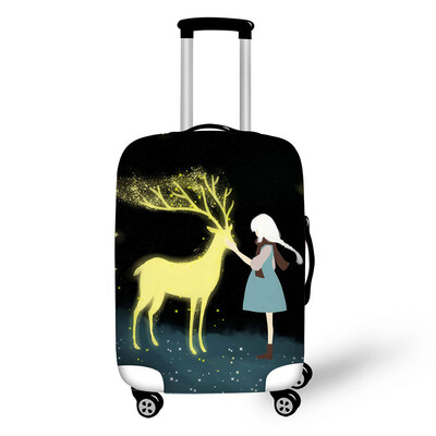 Kúra illusztrációk Nyomtatás Utazási poggyászvédő védő Bőröndhuzat Kocsitok Utazási poggyász porvédő 18-32 hüvelykeshez