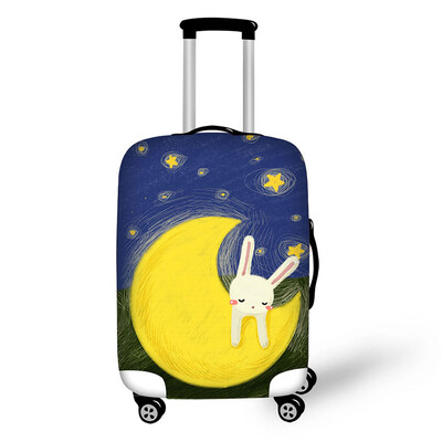 Kúra illusztrációk Nyomtatás Utazási poggyászvédő védő Bőröndhuzat Kocsitok Utazási poggyász porvédő 18-32 hüvelykeshez