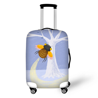 Kúra illusztrációk Nyomtatás Utazási poggyászvédő védő Bőröndhuzat Kocsitok Utazási poggyász porvédő 18-32 hüvelykeshez