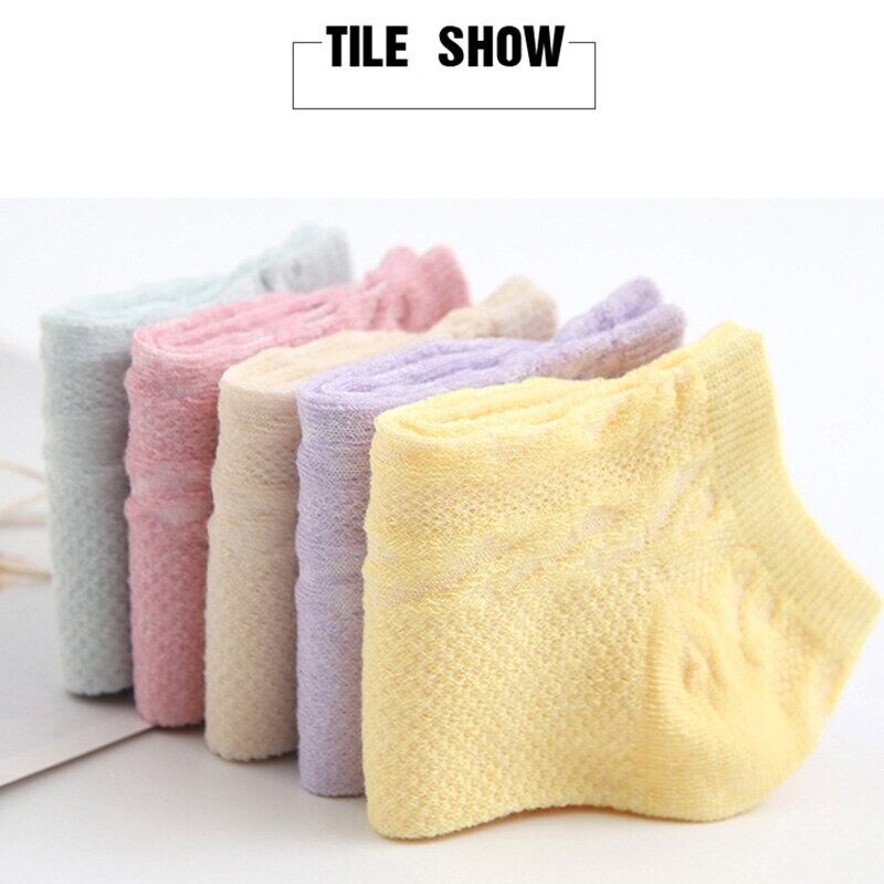 5 pari novih ljetnih ženskih jednobojnih kratkih čamac čarapa za slobodno vrijeme Candy prozračne čarape za čamac Ženske mrežaste čarape