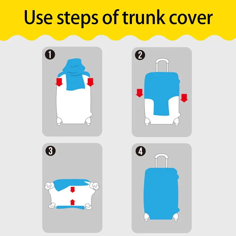Bagažo apsauginis dangtelis Apsauginis dangtelis nuo dulkių Apsauginis nuo įbrėžimų nešiojamasis lagaminas bagažinės laikikliai Dėklas Kelionių priedai Drugelis Laiškų serija