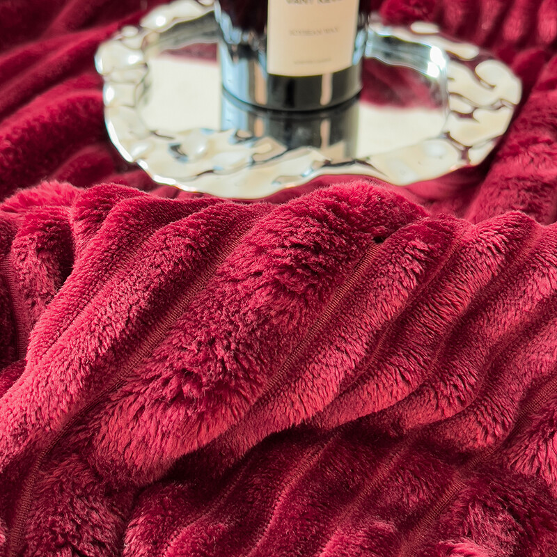 WOSTAR Új műnyúl plüss meleg takaró ágyba ősz tél pihe korall gyapjú kanapé dísztakaró vastag lepedő