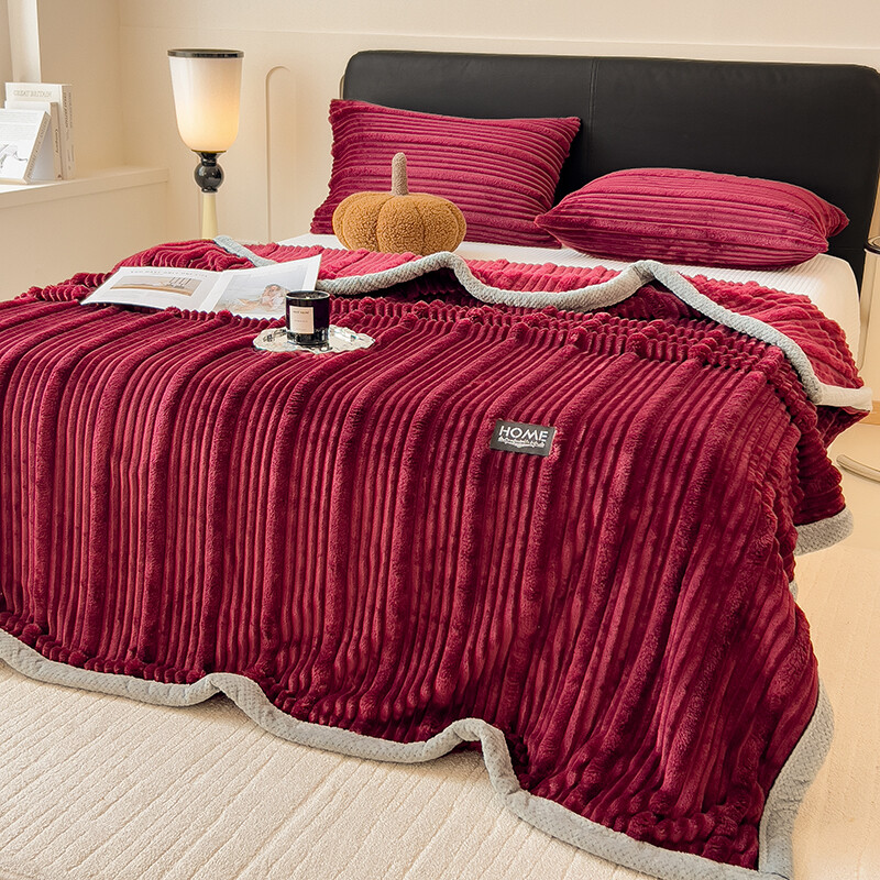 WOSTAR Új műnyúl plüss meleg takaró ágyba ősz tél pihe korall gyapjú kanapé dísztakaró vastag lepedő