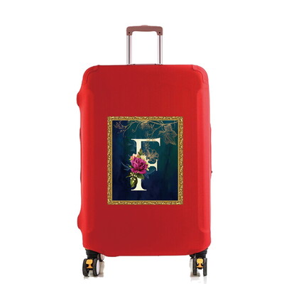 18–32 colių talpos Kelionių reikmenų krepšys Gėlių raidžių serija Spausdinto rašto kelionių priedai Vežimėlio dėklo apsauginis dangtelis