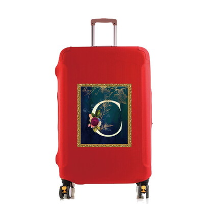 18–32 colių talpos Kelionių reikmenų krepšys Gėlių raidžių serija Spausdinto rašto kelionių priedai Vežimėlio dėklo apsauginis dangtelis