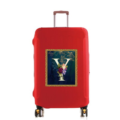 18–32 colių talpos Kelionių reikmenų krepšys Gėlių raidžių serija Spausdinto rašto kelionių priedai Vežimėlio dėklo apsauginis dangtelis